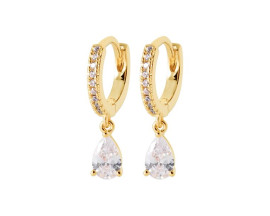 Boucles d'oreilles créoles plaqué or oxydes Stepec - IXXPEBP