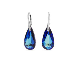 Boucles d'oreilles pendants argent et cristal Spark - A73B