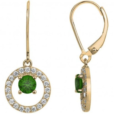 Boucles d'oreilles brisures plaqué or oxydes Phebus - 76400431