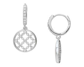 Boucles d'oreilles argent oxydes Jourdan - AJF330010E
