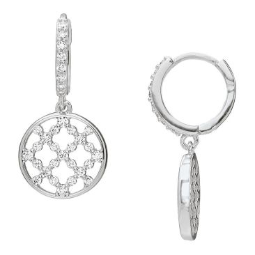 Boucles d'oreilles argent oxydes Jourdan - AJF330010E