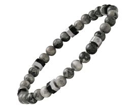 Bracelet acier & jaspe Jourdan - JH100026B
