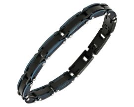 Bracelet acier bleu Jourdan - JH350001B