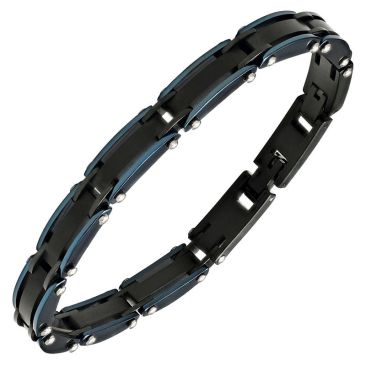 Bracelet acier bleu Jourdan - JH350001B