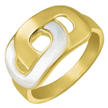 Bague argent doré nacre Charles Garnier - AGF170225R