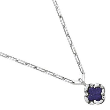 Collier argent lapis lazuli et oxydes Charles Garnier - AGF170232N