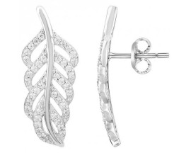 Boucles d'oreilles boutons argent oxydes Phebus - 70400297