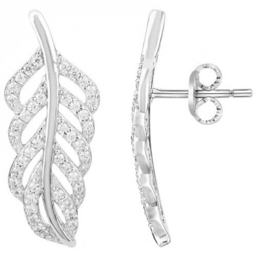 Boucles d'oreilles boutons argent oxydes Phebus - 70400297