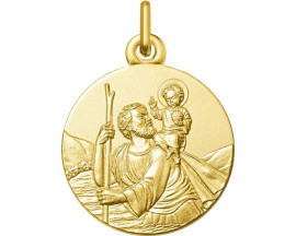 Médaille Saint Christophe or Stepec - 9KAY3053