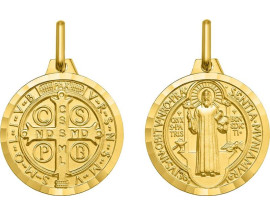 Médaille St Benoit or Stepec - 9KAY3164