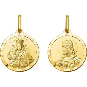 Médaille vierge Scapulaire/Carmel or Stepec - AY3157