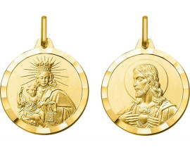 Médaille vierge Scapulaire/Carmel or Stepec - AY3159