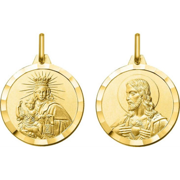 Médaille vierge Scapulaire/Carmel or Stepec - AY3159