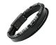 Bracelet homme cuir, perles & acier Jourdan - JH340005B