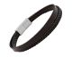 Bracelet homme cuir & acier Jourdan - JH340014B
