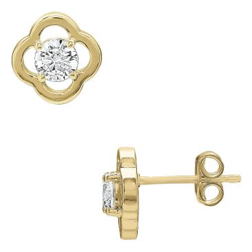 Boucles d'oreilles argent doré oxydes Charles Garnier - AGF170271E