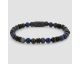 Bracelet perles Rebel & Rose Black Series Mix Blue 6 mm - RR-60148-B