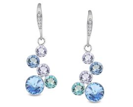 Boucles d'oreilles pendants argent et cristal Spark - A0582A
