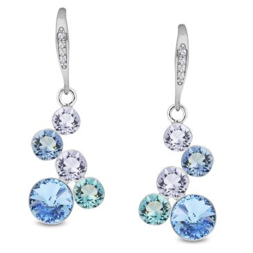 Boucles d'oreilles pendants argent et cristal Spark - A0582A