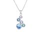 Collier argent et cristal Spark - A0583A