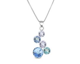 Collier argent et cristal Spark - A0583A