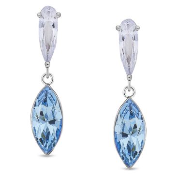 Boucles d'oreilles pendants argent et cristal Spark - A0590A