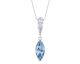 Collier argent et cristal Spark - A0591A