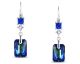 Boucles d'oreilles pendants argent et cristal Spark - A0596BB