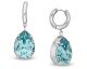 Boucles d'oreilles pendants acier et cristal Spark - S021LTU
