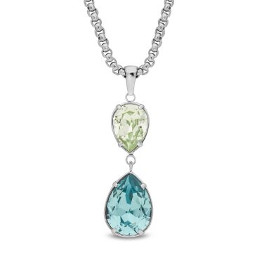 Collier acier et cristal Spark - S022LTU