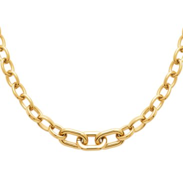 Collier acier doré Stepec - JBIITSUP