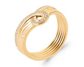 Bague oxydes & plaqué or Stepec - IEEPBBP