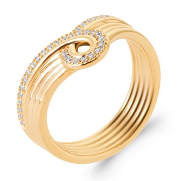 Bague oxydes & plaqué or Stepec - IEEPBBP