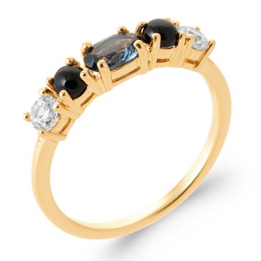 Bague oxydes & plaqué or Stepec - IETSJPS