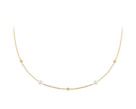 Collier plaqué or & oxydes - ESOPESOU