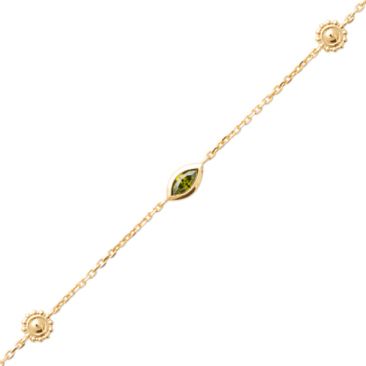 Bracelet plaqué or & oxydes Stepec - ESOBPOBT