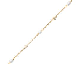 Bracelet perles plaqué or - ESOBJSBT