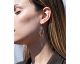 Boucles d'oreilles pendantes argent bicolore LINEARGENT - 17940-A