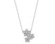 Collier fleurs argent & oxydes LINEARGENT - 19941-PE