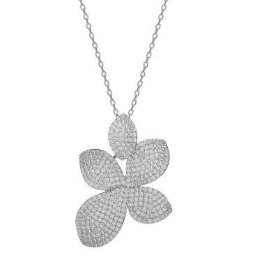 Collier argent & oxydes LINEARGENT - 19943-PE