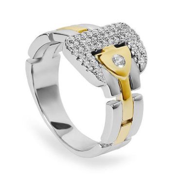 Bague argent & oxydes LINEARGENT - 20008-R