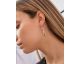Boucles d'oreilles argent bicolore & oxydes LINEARGENT - 20112-A