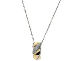 Collier argent oxydes LINEARGENT - 20108-PE