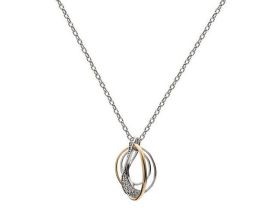 Collier argent et oxydes LINEARGENT - 20167-PE