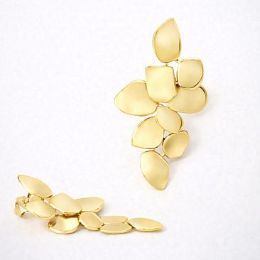 Boucles d'oreilles argent doré LINEARGENT - 19815-G-A