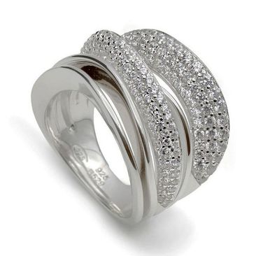 Bague argent et oxydes LINEARGENT - 19973-R