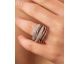 Bague argent et oxydes LINEARGENT - 19973-R