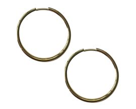 Boucles d'oreilles créoles plaqué or Auro - C22208/BO/30 PLO