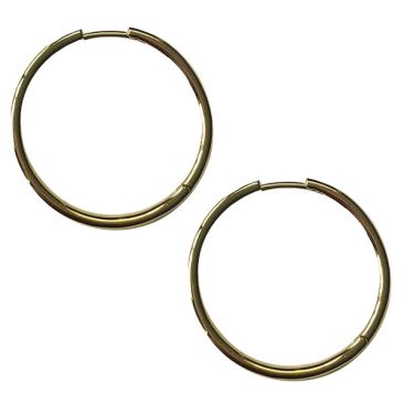 Boucles d'oreilles créoles plaqué or Auro - C22208/BO/30 PLO