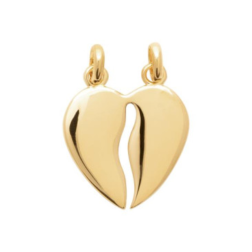 Pendentif coeur plaqué or Stepec - IOTBPJP